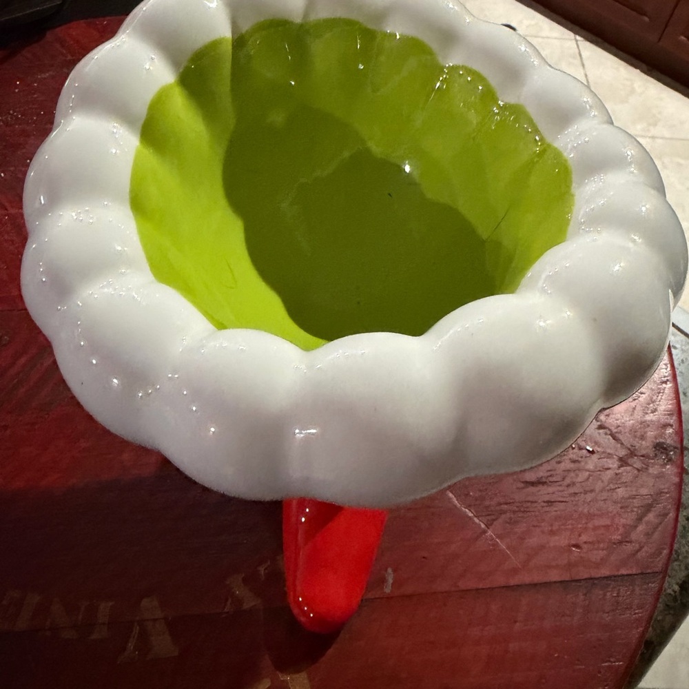 Festive Red and Green Ceramic Grinch bowl - Picture 9 of 11